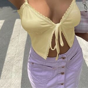 Yellow camisole top